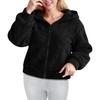 Women's Casual And Fashion Solid Color Zipper Long Sleeve And Hooded Coat