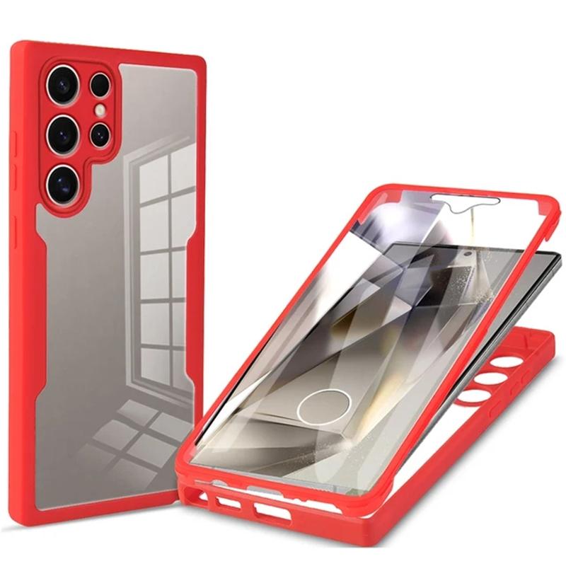 Противоударный прозрачный защитный чехол для Samsung Galaxy S24 Ultra Plus A55 A35 A25 A15 A05 A05S 5G 4G Мягкий защитный чехол из ТПУ для всего тела