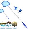 Сачок для листьев для бассейна Алюминиевая штанга Водный сачок для листьев со штангой Мелкая сетка Очистка листьев Бассейновые грабли для удаления мусора