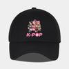 Модная Мультяшная Бейсболка с Принтом K-Pop, Мягкий Козырек, Удобная Регулируемая Кепка Для Повседневной Одежды, Концертов, Вечеринок, Унисекс Дизайн