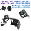 Для Peugeot 207 307 407 308 Для Citroen C2 C3 RD4 12-контактный Bluetooth-совместимый модуль Беспроводной радиоприемник Стерео AUX-IN Аудиоадаптер