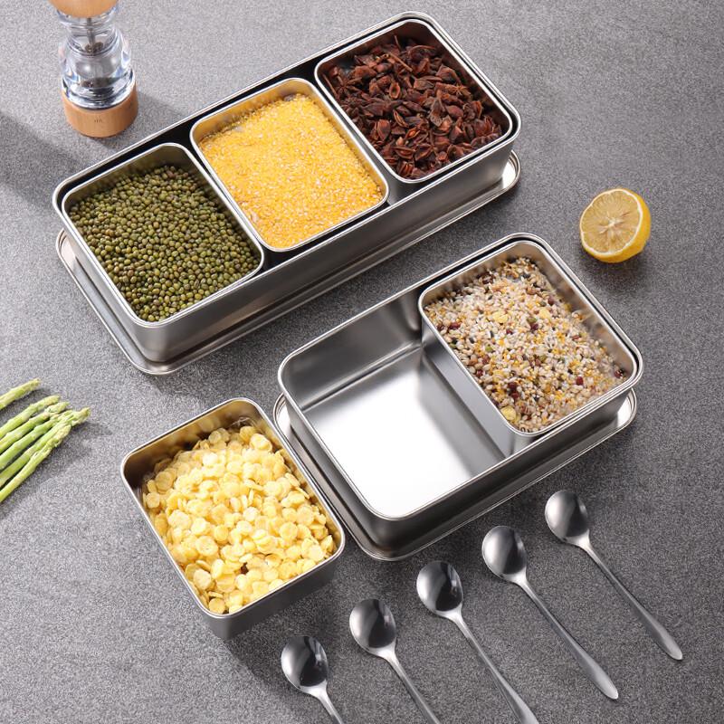 Stainless Steel Commercial Seasoning Box with Lid