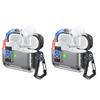 2Pcs Earbud Protective Case for AirPods Pro 3 Charging Case Portable Shockproof Wireless Earphone Cover Protector Shell Skin with Safety Lock Phone