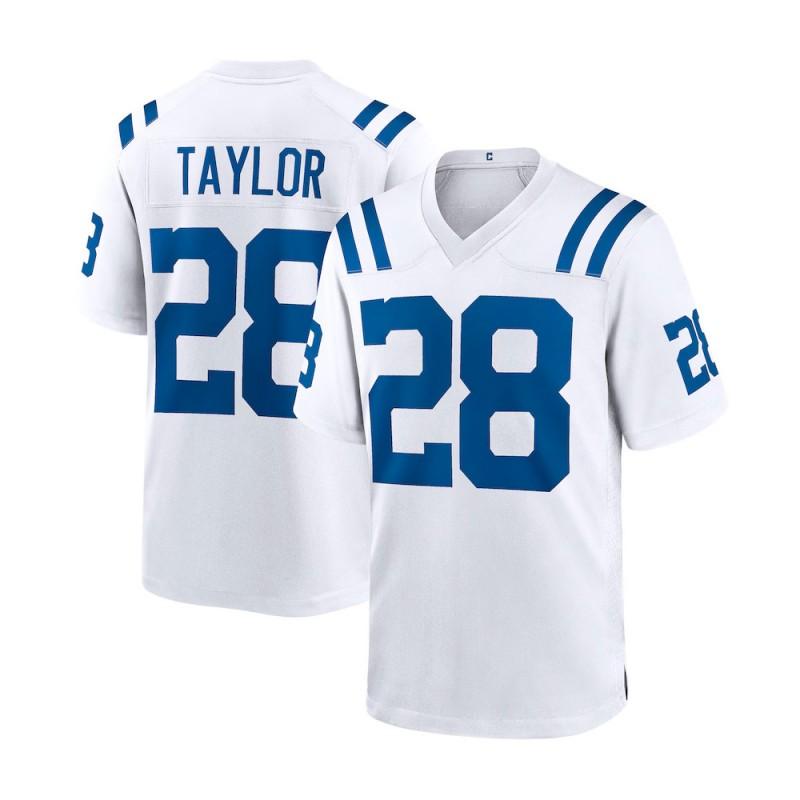NFL Colts 28 Taylor Football Jersey Mens Sports Game Uniform Breathable Team Apparel