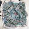 Pure Silk Scarf Women Neck Square Headband Scarves Bandana  Fashion Hijab Poncho Scarves Pashmina  Female Foulard 53Cm