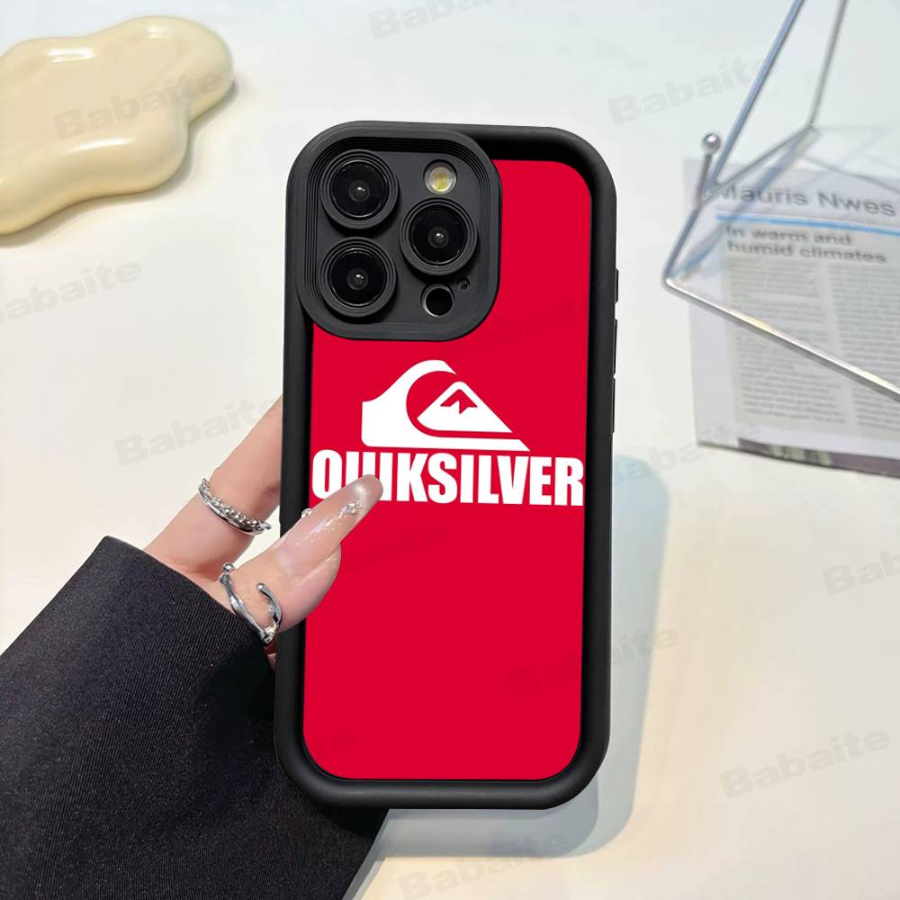 Q-QuiksilverS ЛОГОТИП Чехол для телефона Для IPhone 17 16 15 13 11 12 14 Pro Max Plus Силиконовый чехол-оболочка