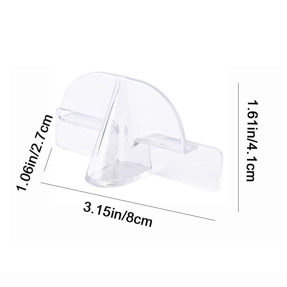 10Pcs Clear Glasses Storage Rack Self Adhesive Glasses Wall Holder Glasses Display Holder for Home