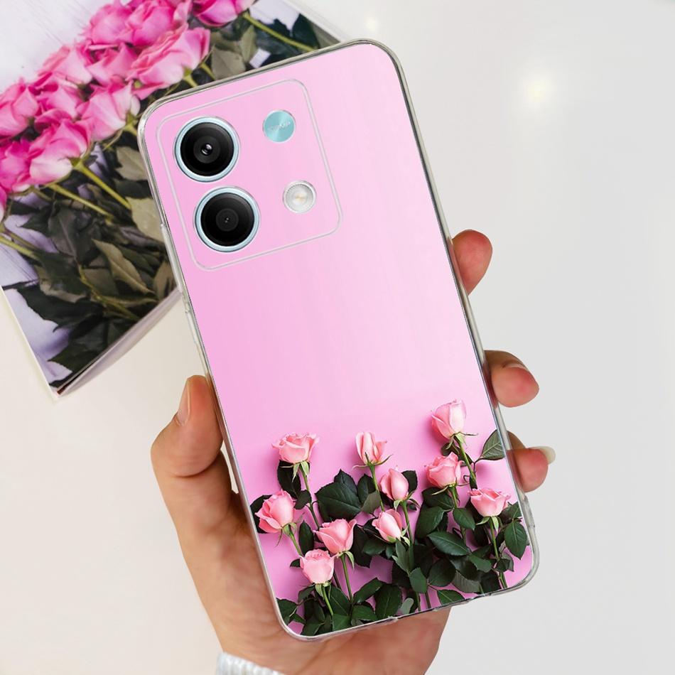 For Xiaomi Redmi Note 13 4G Case Redmi Note 13 Pro 4G Global Cute Soft Silicone TPU Slim Cover For Redmi Note13 13Pro 4G
