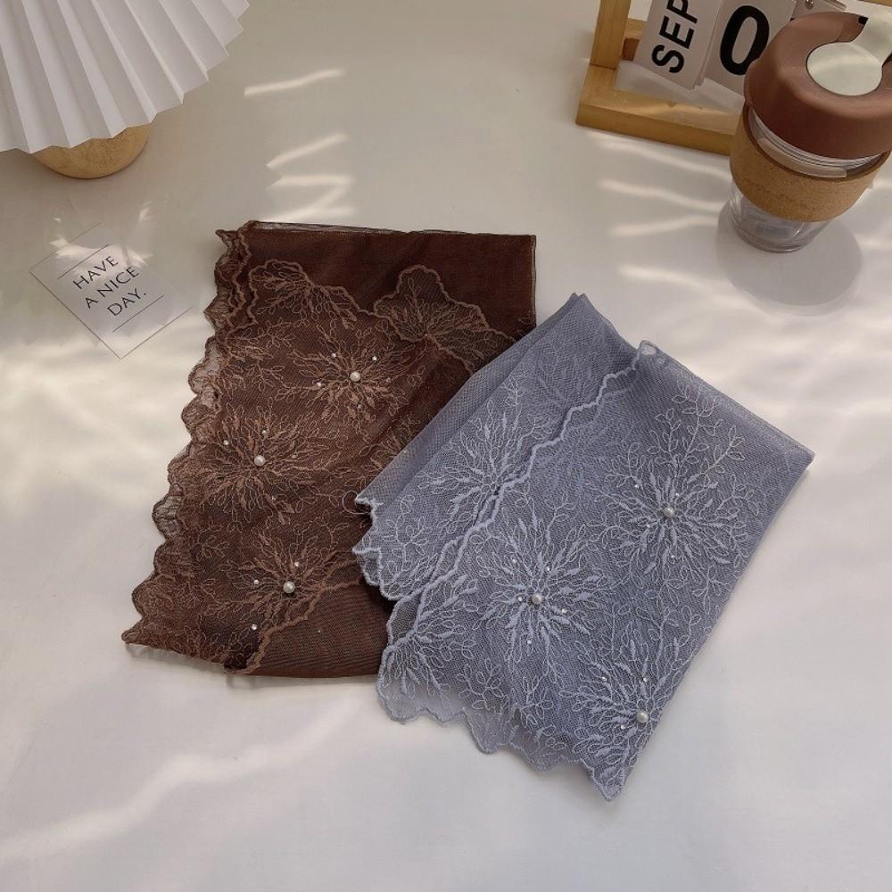 130×30cm Lace Scarf Retro Headscarf Versatile Shawl  for Women