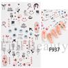 Nail Art Stickers, Romantic Valentine'S Day Love Cartoon Panda Love Adhesive Nail Stickers