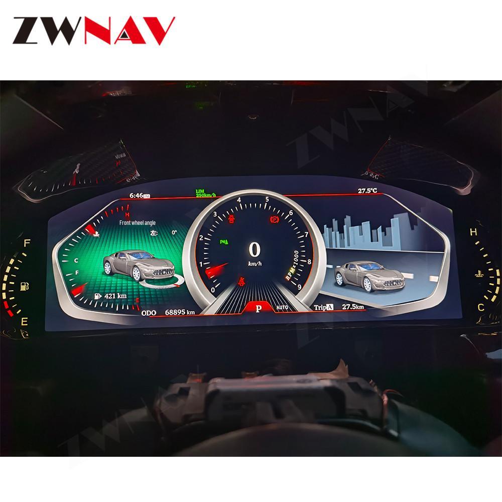 Maserati GT Carbon Fiber LCD Dashboard: Smart, Original, Plug-and-Play Installation