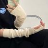 Женские вязаные перчатки без пальцев - Совместимы с сенсорным экраном, Теплые, Длинные, Однотонные для Осени/Зимы