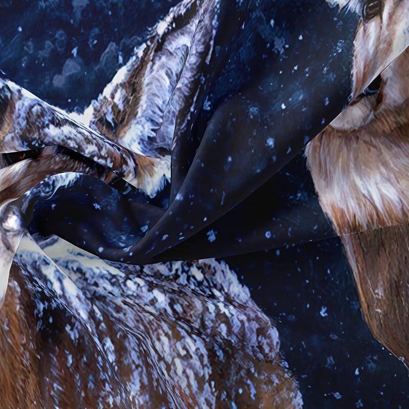 Комплект пододеяльников с оленями, 3 предмета - Мягкий, Удобный, Дышащий 3D-принт, Постельное белье с дикими животными, с 1 пододеяльником и 2 наволочками