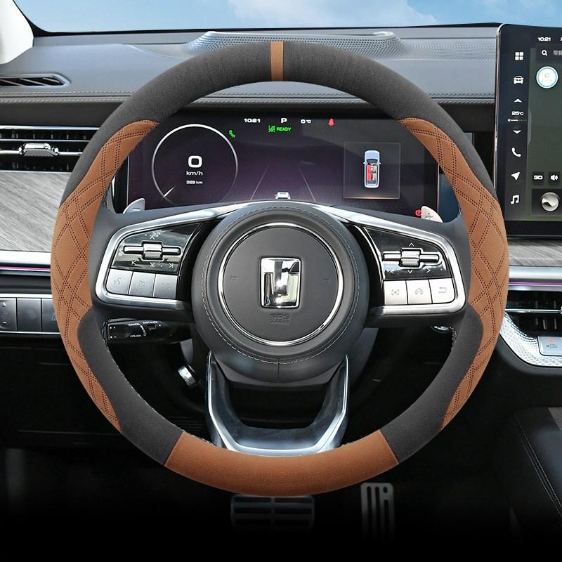 Tank 300 400 500 700 Hi4 Winter Suede Steering Wheel Cover Non-slip Sweat-absorbing Warm Off-road Car Accessory