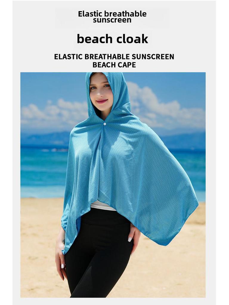Cooling Quick-Dry Beach Shawl: Diving, Sun Protection, Summer Cycling, Quick-Drying Cape.