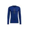 TF Warm Long Sleeve Slim Fit Casual Sports T-Shirt Men Tops Blue GT9517