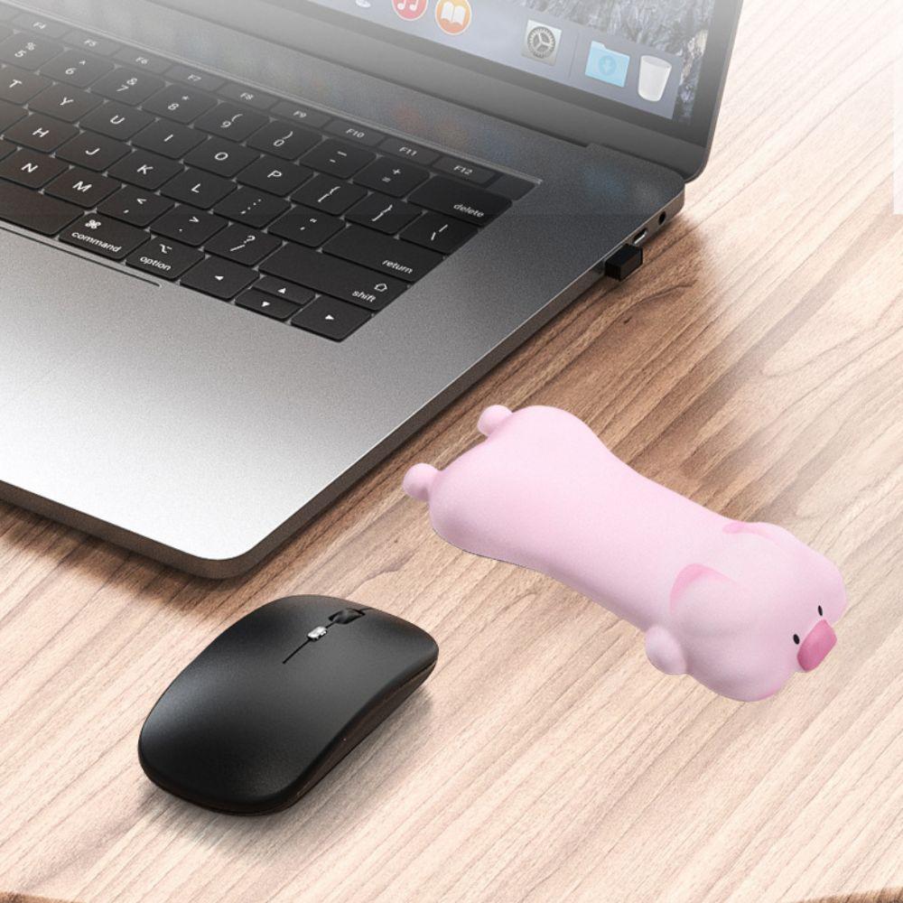 Нескользящая подставка для запястья в виде мультяшной свиньи, мягкая подставка для запястья в виде лежачей свиньи, подарок