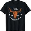 Berentoya Texas 1845 Винтажная футболка с изображением ковбоя и родео Longhorn для женщин и мужчин, унисекс