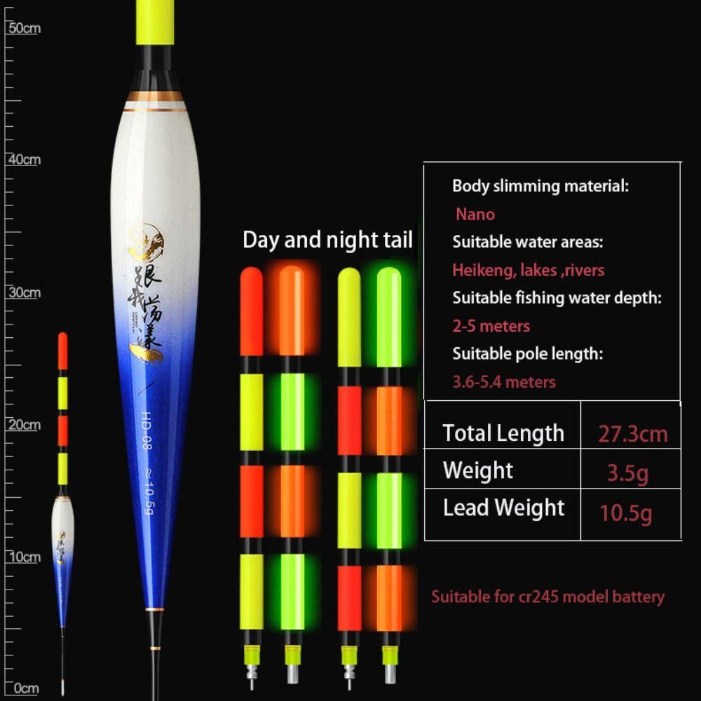 Luminous Electronic Fishing Float LED Smart Float Top Durable Electronic Floats Buoy  Day and Night