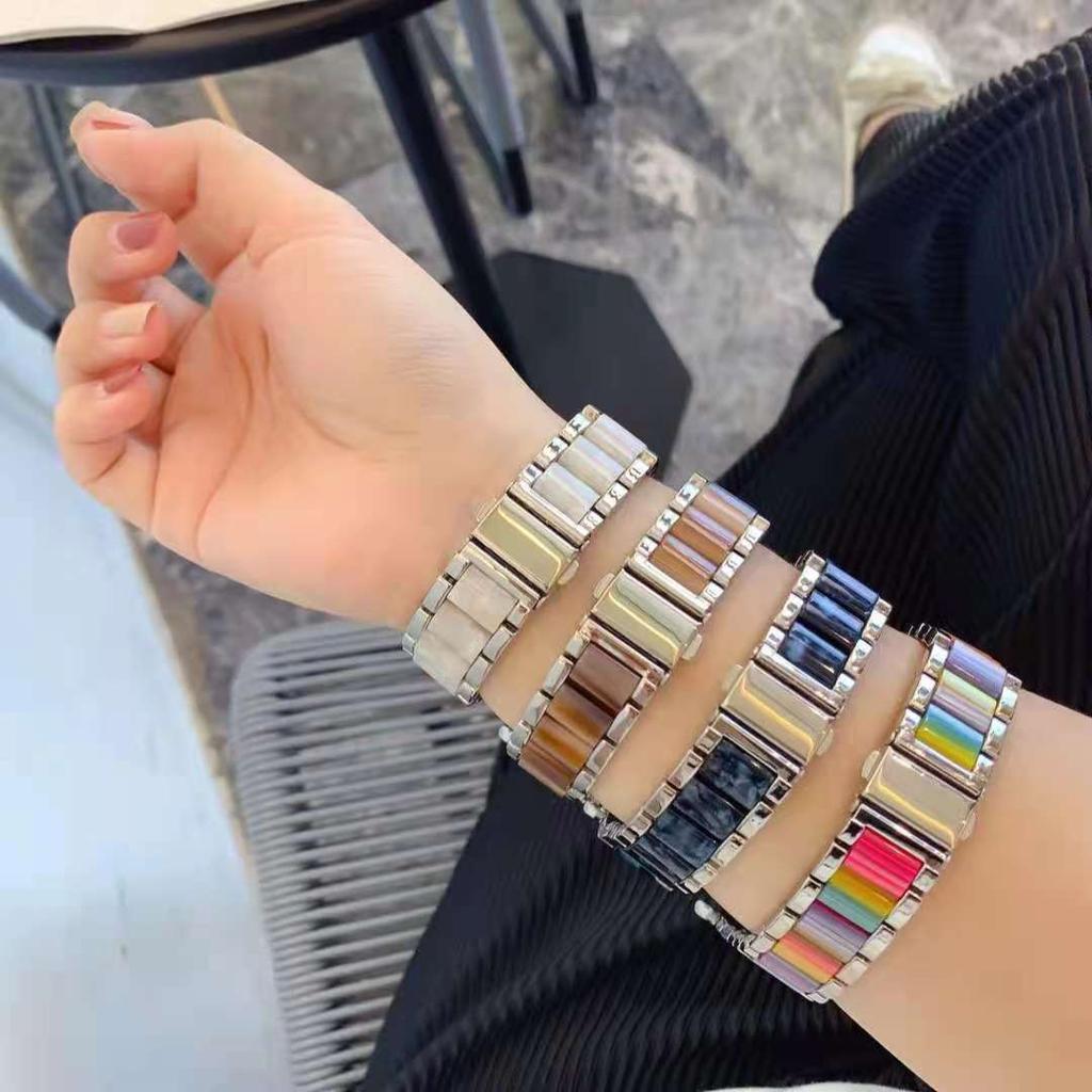 Ремешок для Apple Watch 10 9 8 7 6 5 se ремешок для iwatch ultra 49 мм 42 мм 45 мм 46 мм 41 мм смола металл браслет наручный ремешок