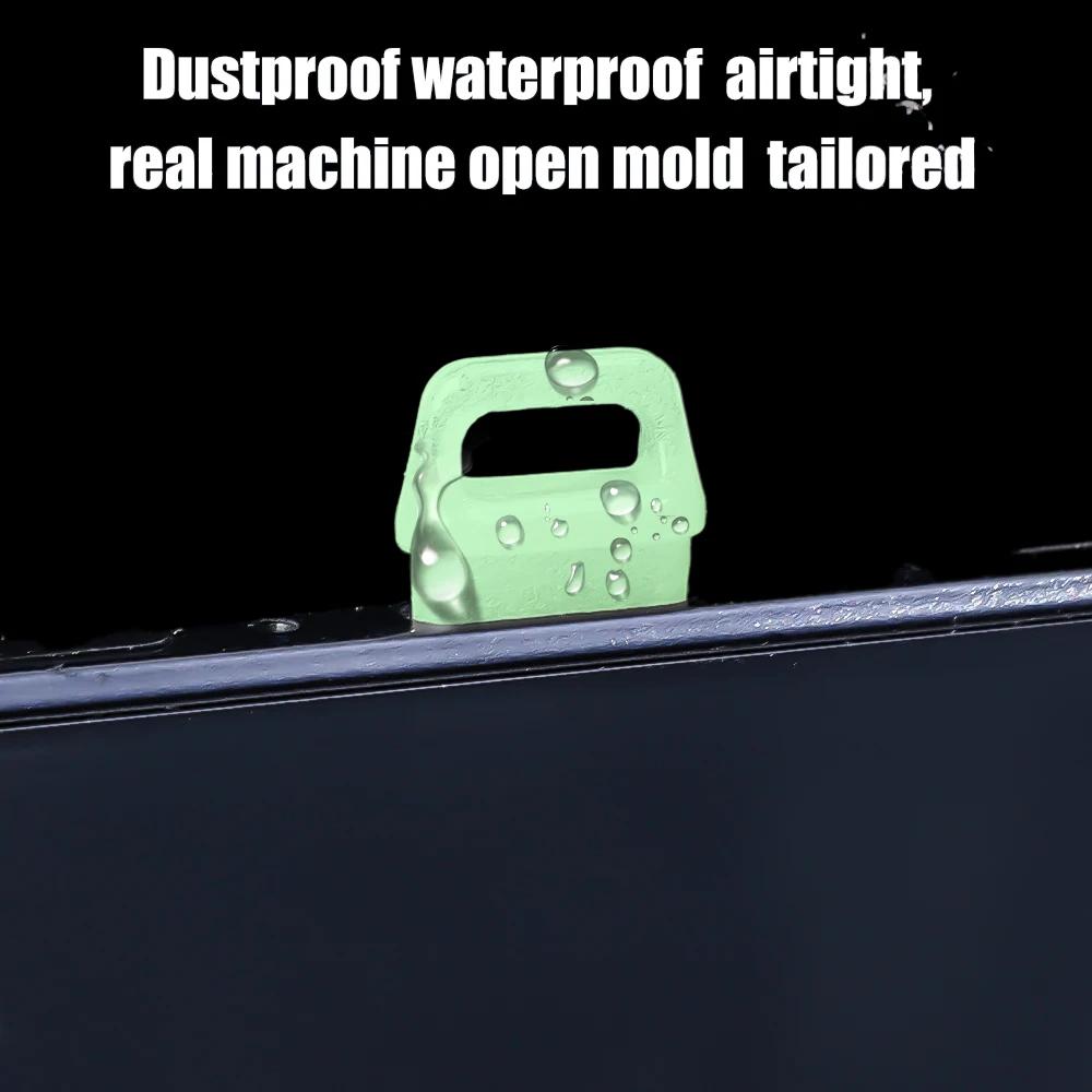 Светящаяся заглушка от пыли для мобильного телефона, сделай сам, тип C, заглушки от пыли для IOS, чехлы для iPhone, Samsung, универсальный ночник, стопор, подвеска