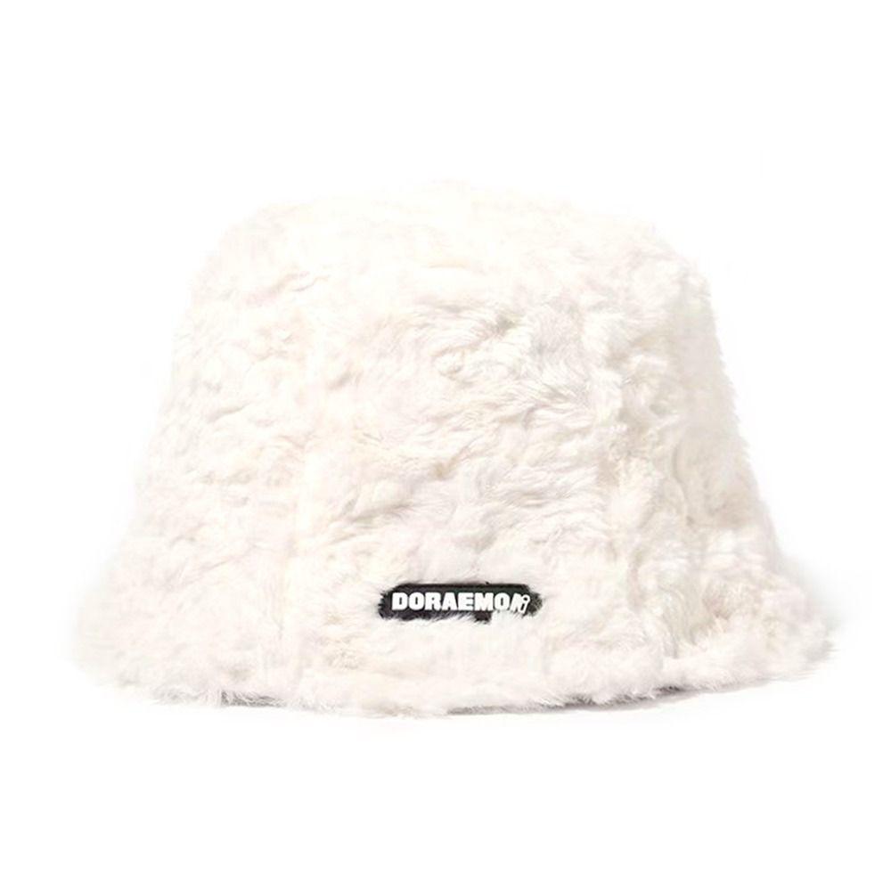 Плюшевая кепка рыбака, теплая кепка от солнца, плюшевая шляпа-ведро для женщин