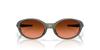 Oakley Sunglasses Frame Color Matte Olive Lens Prizm Bronze 58mm Men's 0OO9438, (Front) Ink, Color Gradient,