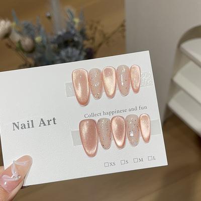 Повседневная белая короткая броня, розовые стеклянные бусины, широкая легкая броня «кошачий глаз»