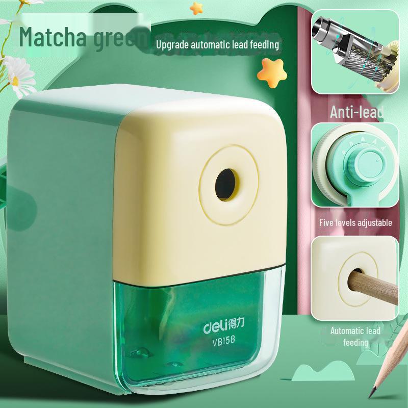 Hand-Cranked Pencil Sharpener with Automatic Lead Feeding for First Grade Students