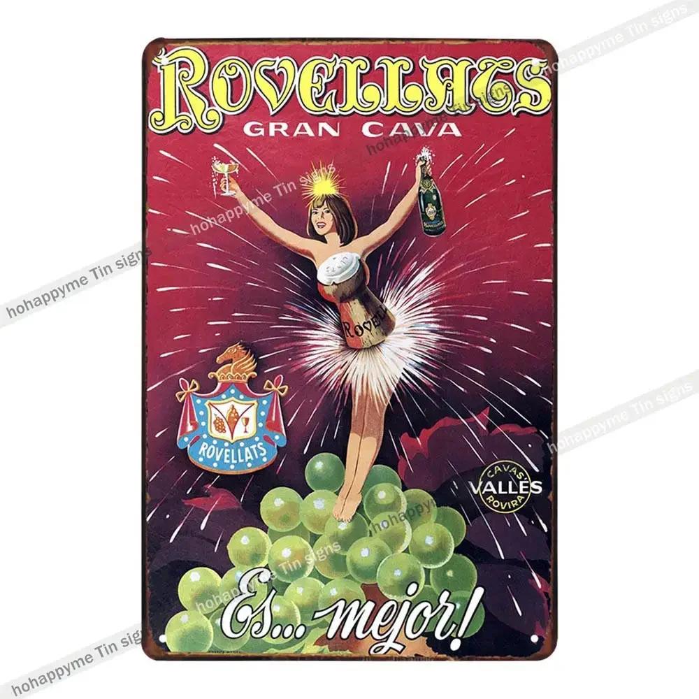 Бар Металлическое Настенное Искусство Декоративная Табличка Знаки Шампанское Виски Виноград Вино Паб Клуб Кафе Постер Жестяная Картина Домашний Декор 20x30см