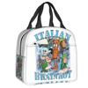 Custom Ballerina Capuchina Italian Brainrot Tung Tung Tung Sahur Insulated Lunch Bag Leakproof Thermal Cooler Bento Box Women