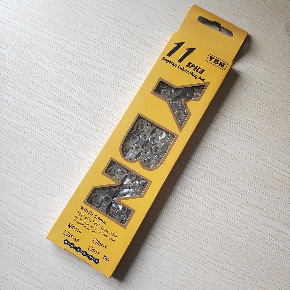 Lightweight Taiwan YBN 8-12 Speed Mountain Road Bicycle Chain for SRAM Variable Speed Flywheel