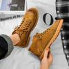 Outdoor Vintage Men Boots 2024 New Autumn Winter Shoes High Quality Men's Leather Boots Lace-up Men's Mountaineering Ankle Boots