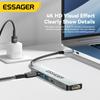 Essager 7 в 1 Usb C Hub Usb Type-C к HDMI-совместимой док-станции для ноутбука Macbook Pro Air Extensor Usb 3,0 Адаптер-сплиттер