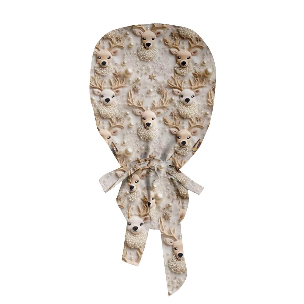 Модная рождественская рабочая кепка с принтом, повседневная женская кепка с хвостиком, кепка с повязкой, кепка Baotou