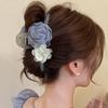 Fashionable Temperament Flower Hair Clip For Women Girls Exquisite Sweet Flower Shark Clip Elegant Hair Accessories Gifts