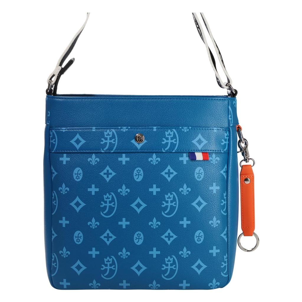 Повседневная вертикальная наплечная сумка Castelbajac с ремешком и ключом, большая, с принтом Sasha, черная, мужское кольцо, по всей поверхности (048123) [01]