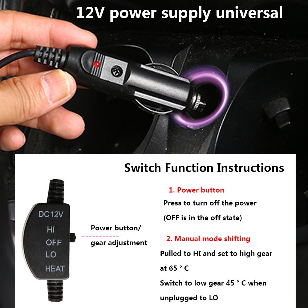 12 В Подогреваемый чехол для автомобильного сиденья Зимний обогреватель Комплект электрообогрева для передних и задних сидений Универсальный нагревательный коврик Авто Быстро нагреваемые коврики