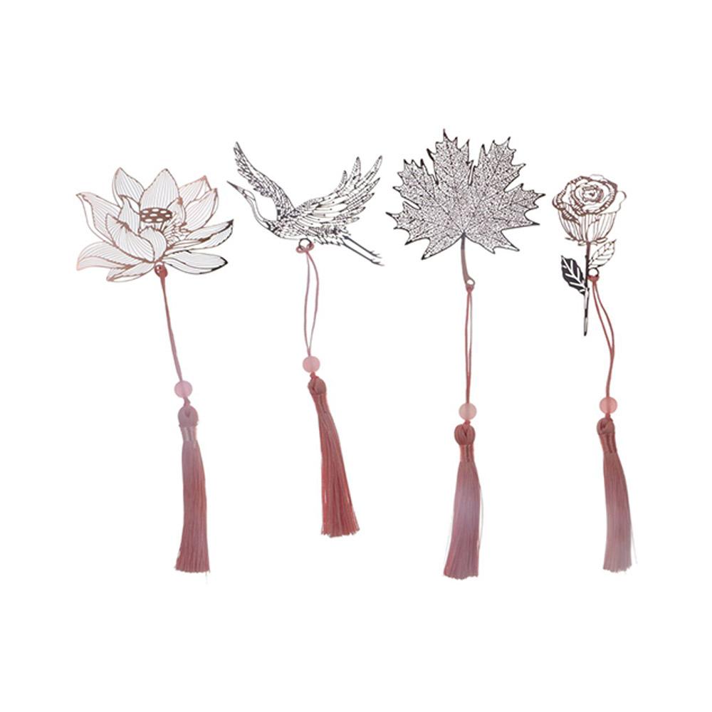 Лист Любители Книг Студенческая Канцелярия Вырезанный Лист Цветок Закладка Маркер Страницы Книги Нумератор Страниц Металлическая Закладка для Чтения