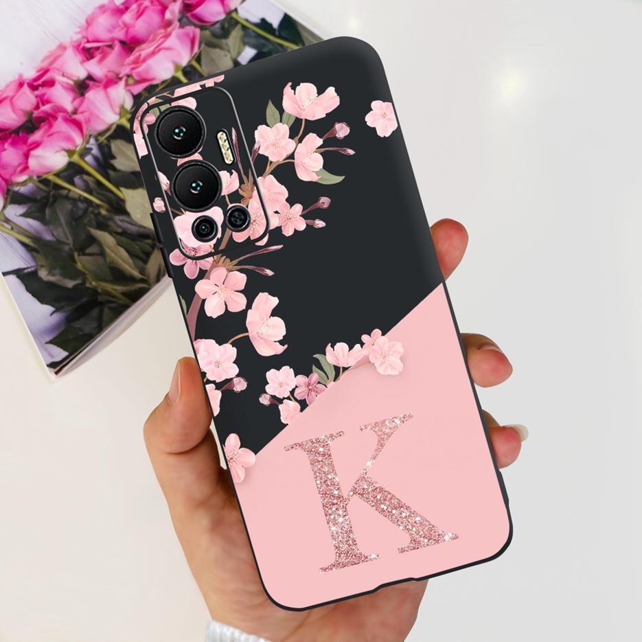 Чехол для Infinix Hot 12 X6817 X6817B Новый с буквами Мягкий ТПУ Чехол для телефона Для Infinix Hot 12 Play 12i Hot12 Pro Задняя крышка Сумки