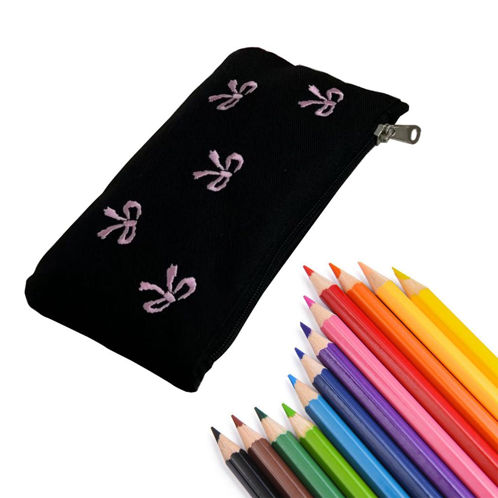 Модная сумка для карандашей с вышивкой «Балет», многослойные органайзеры, портативные для студентов и профессионалов, ежедневное использование