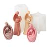 Jesus Family Candle Mold Virgin Mary Holding Baby Candle Resin Silicone Mould Handmade Candle Mould DIY Soap Making Mold