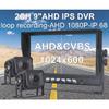 DIYKIT 1920x1080 2CH 9" AHD IPS Rear View Car Monitor IP68 Waterproof Starlight AHD Backup Car Camera Video Recording
