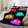 Custom Name Pacman Adventure Game Party Blanket For Couch Bed Plush Cozy Fuzzy Blanket Super Soft Warm Blankets For Fall And Winter 091690
