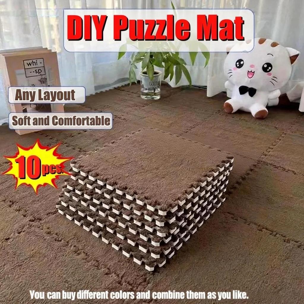 10 шт. Матовый детский коврик Игрушки Плюшевый детский игровой коврик EVA пена Развивающий коврик Пазл Детский мягкий напольный ковер Игровой коврик для ползания