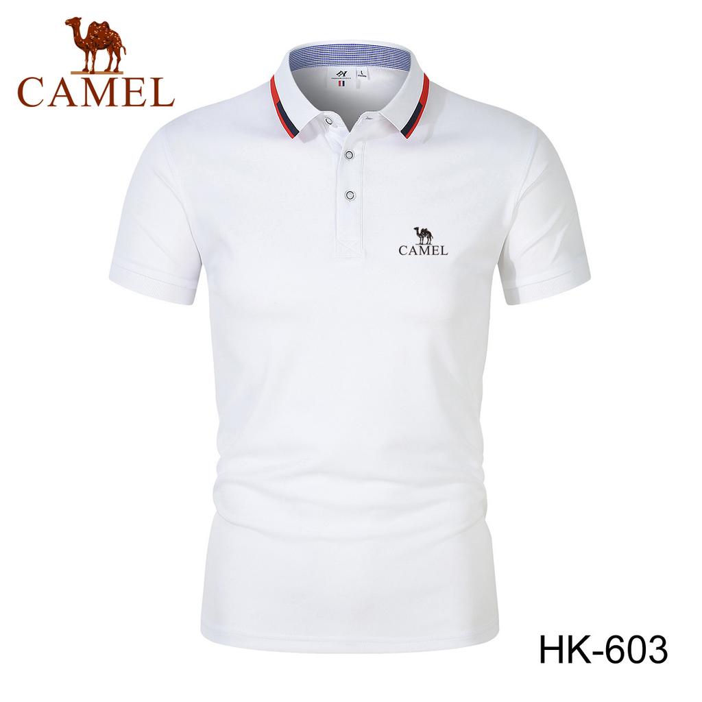 Camel 2024 Embroidery Summer Polo Shirt Men High Quality Men's Short Sleeve Breathable Top Business Casual Polo-shirt for Men