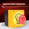 AC 660V 10A Mushroom Plastic Shell Push Button Switch Emergency Stop Switch DPST LAY7-11ZS