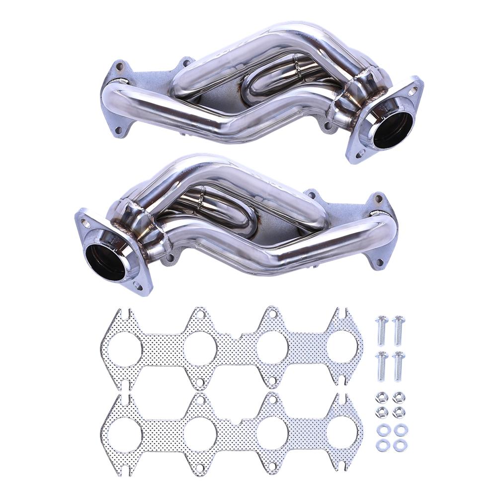 Короткие выпускные коллекторы из нержавеющей стали для Ford F150 04-10 5.4L V8
