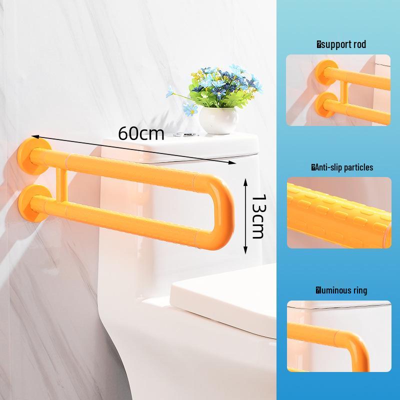 Ванная комната Поручень U-образной формы для пожилых - Безбарьерная нейлоновая ручка для душа/туалета