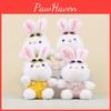 Plush Bunny Keychain With Overalls And Sunglasses For Kids And Collectors